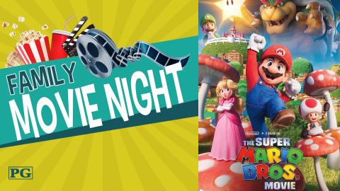 Image says family Movie Night